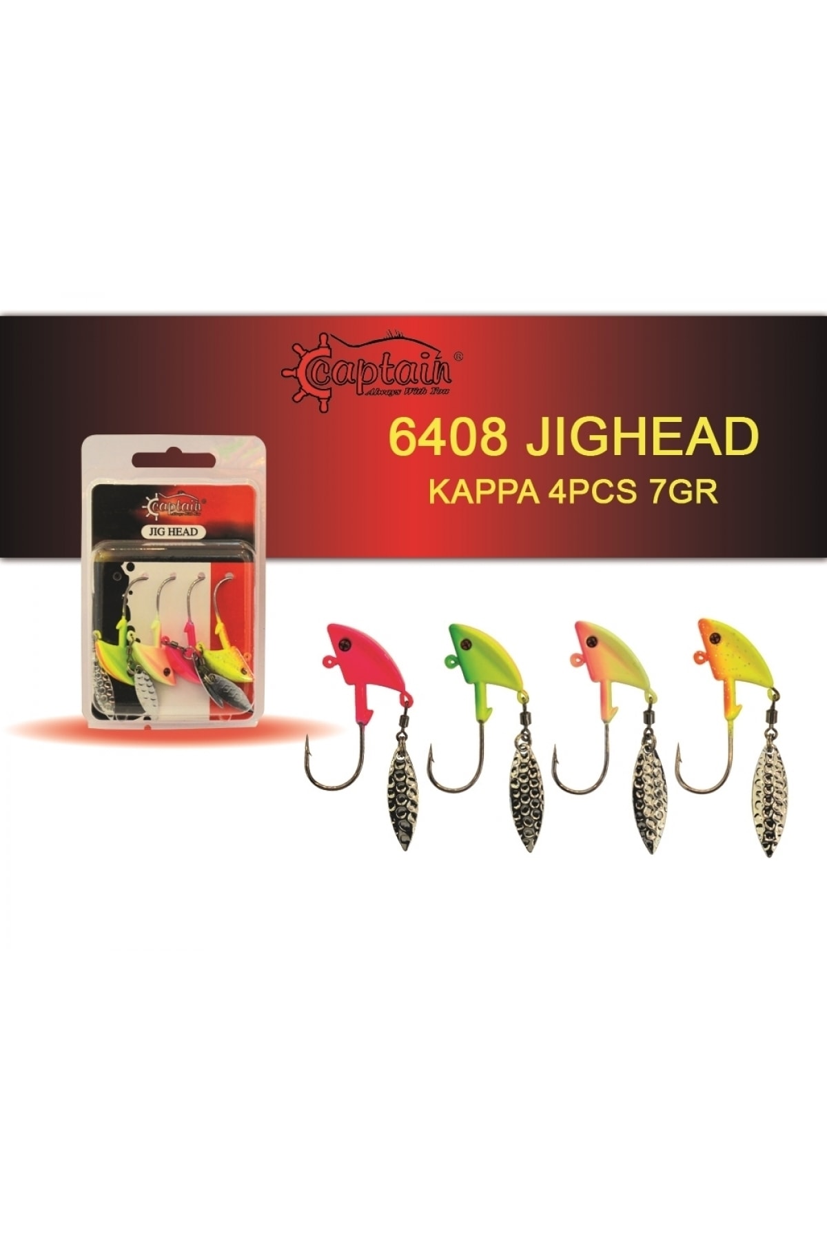 Captain%20Jig%20Head%20Kappa%204’lü%20Mix%20Set%20Kaşıklı%20Jig%20Head%207%20gr