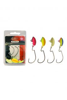 Captain Jig Head Current Offset İğneli Jig Head 4lü Mix Set