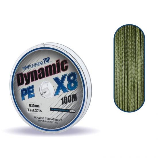 Captain Dynamic Soft PE 8 Örgü İp Misina 100mt Yeşil 0,06 mm